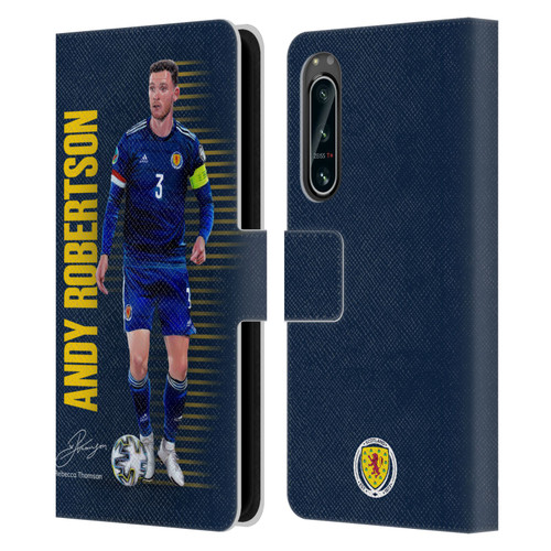 Scotland National Football Team Players Andy Robertson Leather Book Wallet Case Cover For Sony Xperia 5 IV
