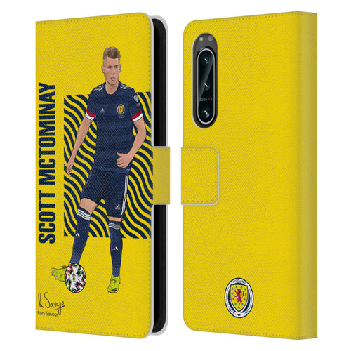 Scotland National Football Team Players Scott McTominay Leather Book Wallet Case Cover For Sony Xperia 5 IV