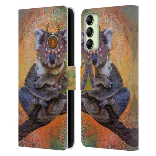 Jena DellaGrottaglia Animals Koala Leather Book Wallet Case Cover For Samsung Galaxy A14 5G