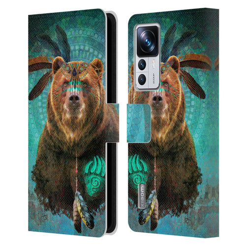 Jena DellaGrottaglia Animals Bear Leather Book Wallet Case Cover For Xiaomi 12T Pro