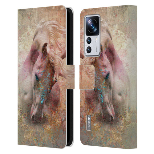 Jena DellaGrottaglia Animals Horse Leather Book Wallet Case Cover For Xiaomi 12T Pro