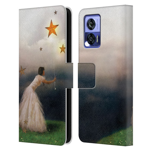 Jena DellaGrottaglia Assorted Star Catcher Leather Book Wallet Case Cover For Motorola Edge 30 Neo 5G