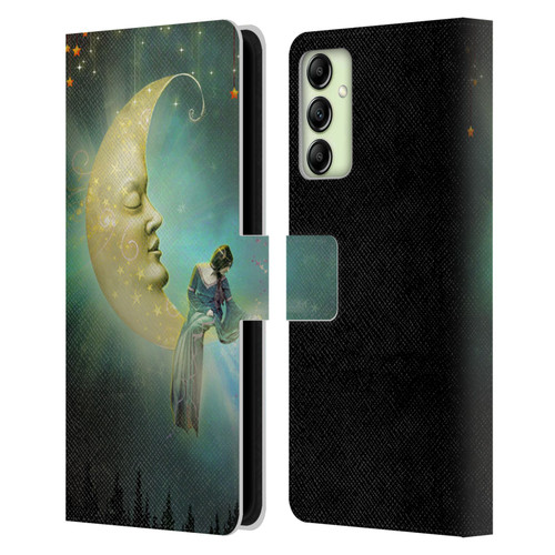 Jena DellaGrottaglia Assorted Star Leather Book Wallet Case Cover For Samsung Galaxy A14 5G