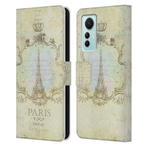 Jena DellaGrottaglia Assorted Paris My Embrace Leather Book Wallet Case Cover For Xiaomi 12 Lite