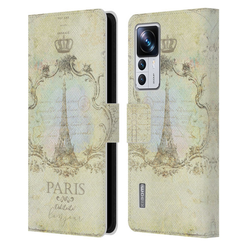 Jena DellaGrottaglia Assorted Paris My Embrace Leather Book Wallet Case Cover For Xiaomi 12T Pro