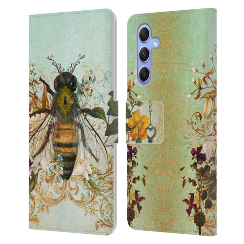 Jena DellaGrottaglia Insects Bee Garden Leather Book Wallet Case Cover For Samsung Galaxy A34 5G