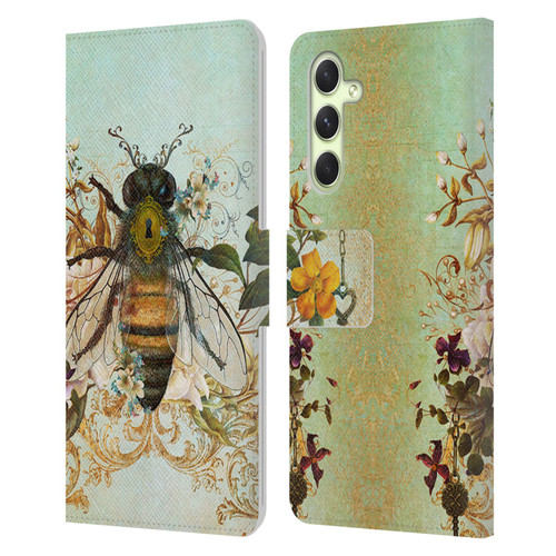 Jena DellaGrottaglia Insects Bee Garden Leather Book Wallet Case Cover For Samsung Galaxy A54 5G