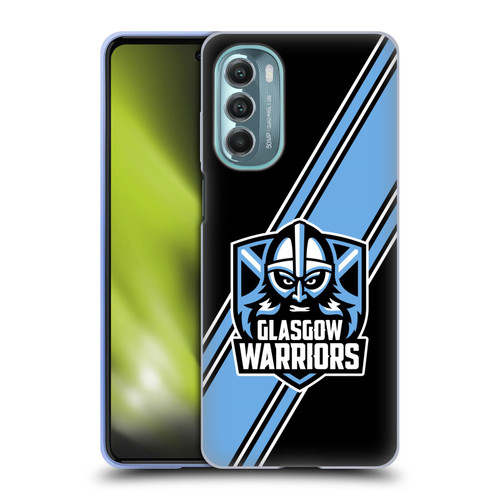 Glasgow Warriors Logo 2 Diagonal Stripes Soft Gel Case for Motorola Moto G Stylus 5G (2022)