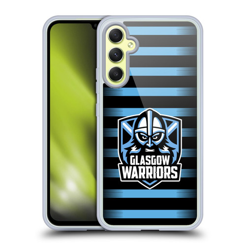 Glasgow Warriors Logo 2 Stripes Soft Gel Case for Samsung Galaxy A34 5G