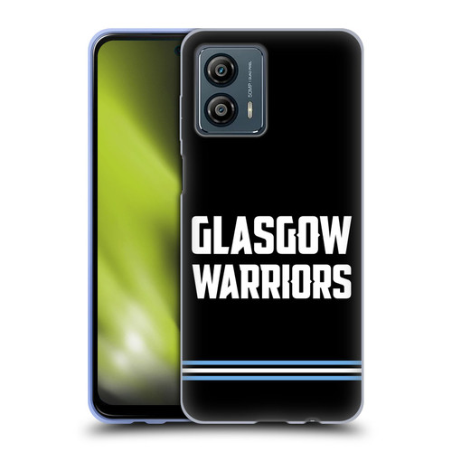 Glasgow Warriors Logo Text Type Black Soft Gel Case for Motorola Moto G53 5G