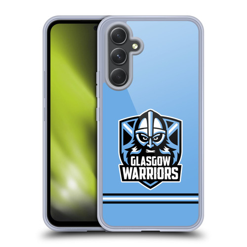 Glasgow Warriors Logo Stripes Blue Soft Gel Case for Samsung Galaxy A54 5G