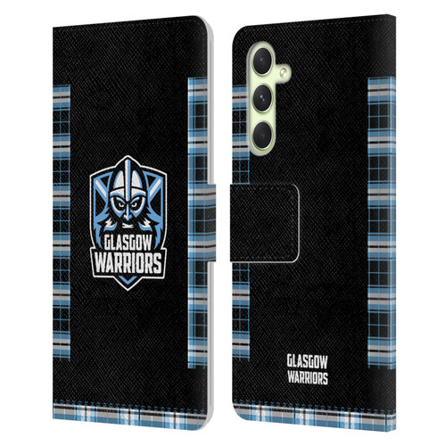 Glasgow Warriors 2020/21 Crest Kit Home Leather Book Wallet Case Cover For Samsung Galaxy A54 5G