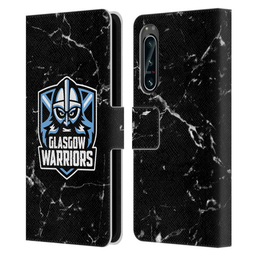 Glasgow Warriors Logo 2 Marble Leather Book Wallet Case Cover For Sony Xperia 5 IV