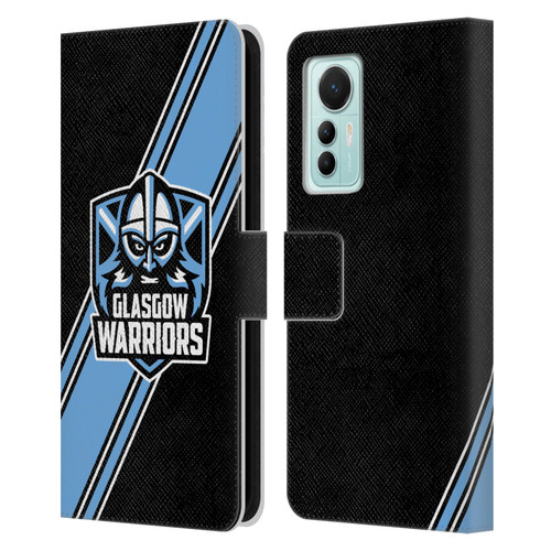 Glasgow Warriors Logo 2 Diagonal Stripes Leather Book Wallet Case Cover For Xiaomi 12 Lite