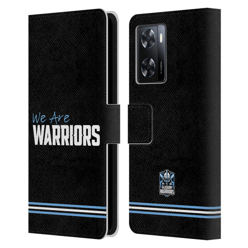 Glasgow Warriors Logo We Are Warriors Leather Book Wallet Case Cover For OPPO A57s