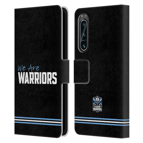 Glasgow Warriors Logo We Are Warriors Leather Book Wallet Case Cover For Sony Xperia 5 IV