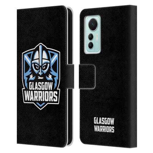 Glasgow Warriors Logo Plain Black Leather Book Wallet Case Cover For Xiaomi 12 Lite