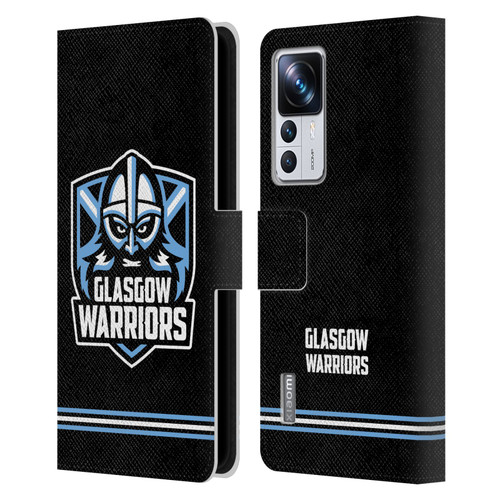 Glasgow Warriors Logo Stripes Black Leather Book Wallet Case Cover For Xiaomi 12T Pro