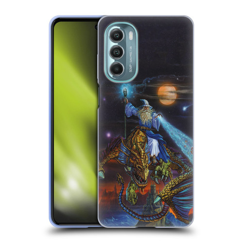 Ed Beard Jr Dragon Friendship Twilight Tempest Soft Gel Case for Motorola Moto G Stylus 5G (2022)