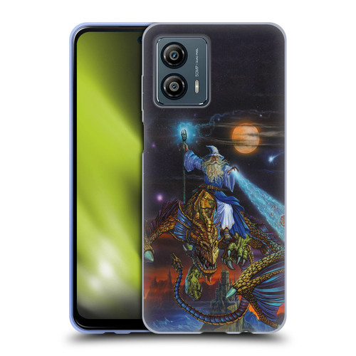 Ed Beard Jr Dragon Friendship Twilight Tempest Soft Gel Case for Motorola Moto G53 5G