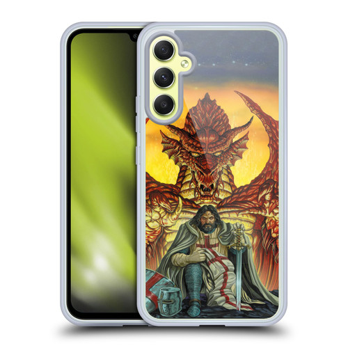 Ed Beard Jr Dragon Friendship Knight Templar Soft Gel Case for Samsung Galaxy A34 5G