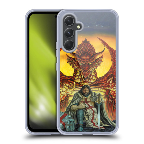 Ed Beard Jr Dragon Friendship Knight Templar Soft Gel Case for Samsung Galaxy A54 5G