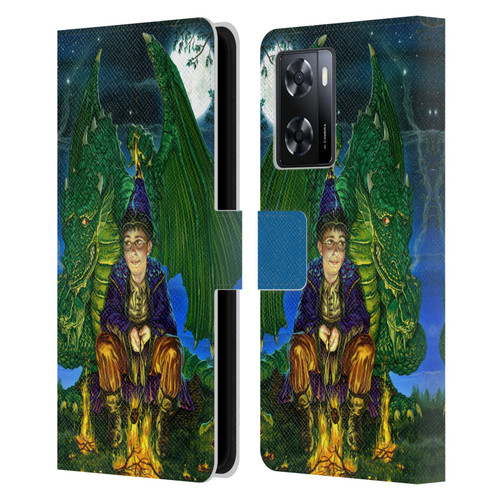 Ed Beard Jr Dragon Friendship Oops Said Leather Book Wallet Case Cover For OPPO A57s