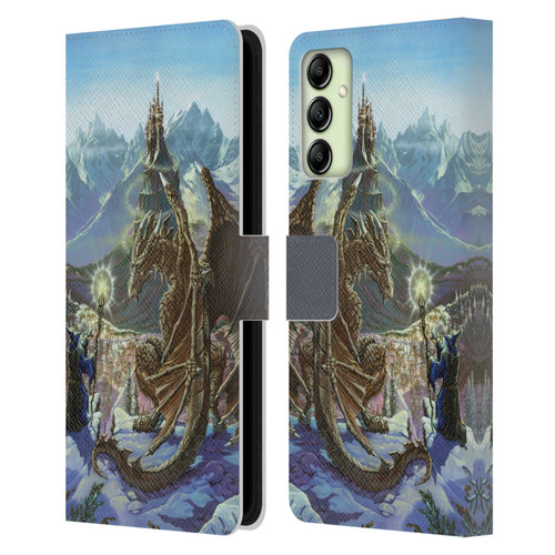 Ed Beard Jr Dragon Friendship Encounter Leather Book Wallet Case Cover For Samsung Galaxy A14 5G