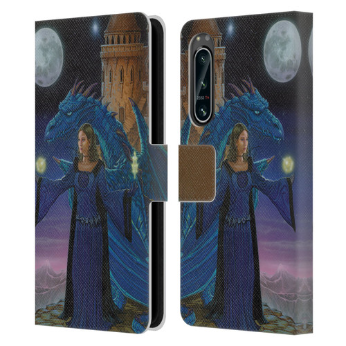 Ed Beard Jr Dragon Friendship Destiny Leather Book Wallet Case Cover For Sony Xperia 5 IV