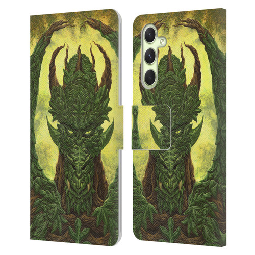 Ed Beard Jr Dragons Green Guardian Greenman Leather Book Wallet Case Cover For Samsung Galaxy A54 5G