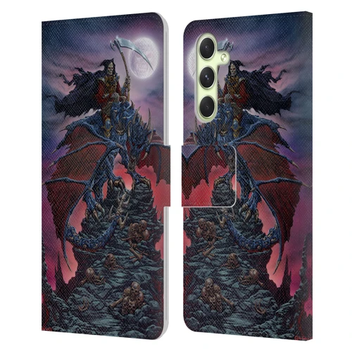 Ed Beard Jr Dragons Reaper Leather Book Wallet Case Cover For Samsung Galaxy A54 5G