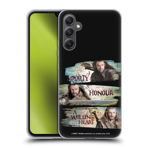 The Hobbit An Unexpected Journey Key Art Loyalty And Honour Soft Gel Case for Samsung Galaxy A34 5G