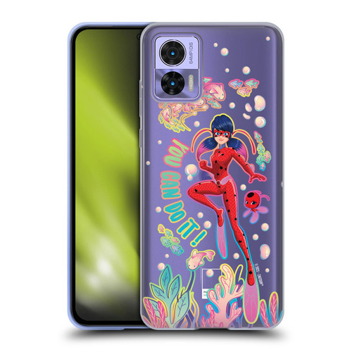 Miraculous Tales of Ladybug & Cat Noir Aqua Ladybug You Can Do It Soft Gel Case for Motorola Edge 30 Neo 5G