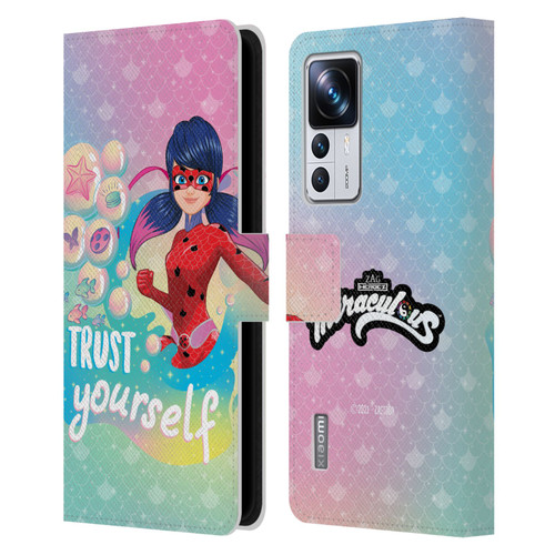 Miraculous Tales of Ladybug & Cat Noir Aqua Ladybug Trust Yourself Leather Book Wallet Case Cover For Xiaomi 12T Pro