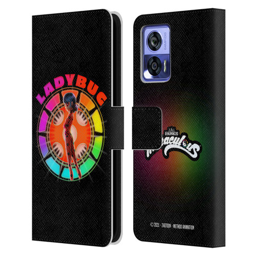 Miraculous Tales of Ladybug & Cat Noir Graphics Rainbow Leather Book Wallet Case Cover For Motorola Edge 30 Neo 5G