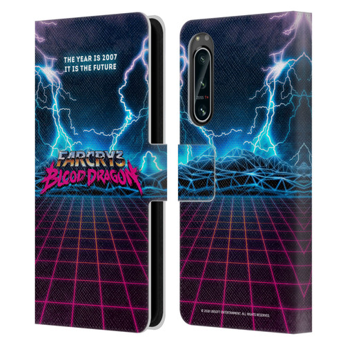 Far Cry 3 Blood Dragon Key Art Logo Leather Book Wallet Case Cover For Sony Xperia 5 IV
