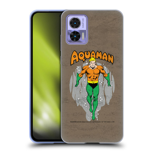 Aquaman DC Comics Fast Fashion Classic Distressed Look Soft Gel Case for Motorola Edge 30 Neo 5G