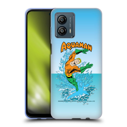 Aquaman DC Comics Fast Fashion Splash Soft Gel Case for Motorola Moto G53 5G