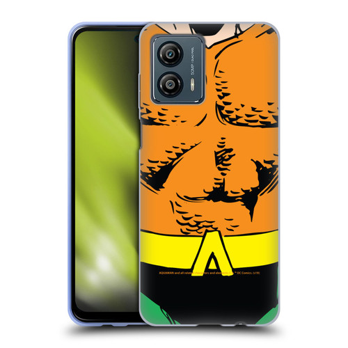 Aquaman DC Comics Logo Uniform Soft Gel Case for Motorola Moto G53 5G