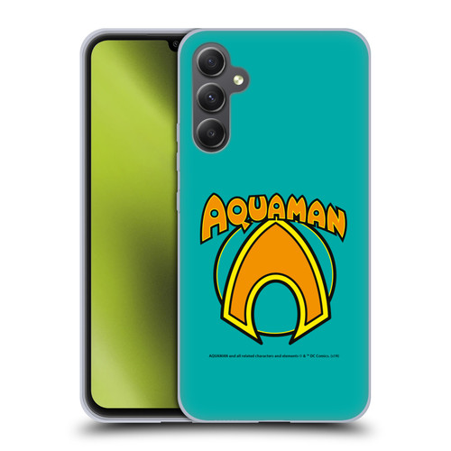 Aquaman DC Comics Logo Classic Soft Gel Case for Samsung Galaxy A34 5G