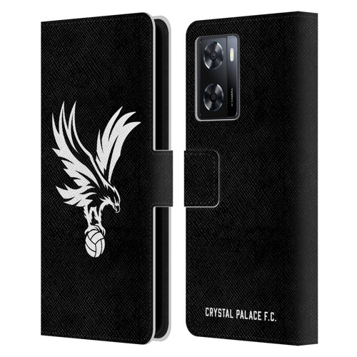 Crystal Palace FC Crest Eagle Grey Leather Book Wallet Case Cover For OPPO A57s