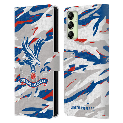 Crystal Palace FC Crest Camouflage Leather Book Wallet Case Cover For Samsung Galaxy A14 5G