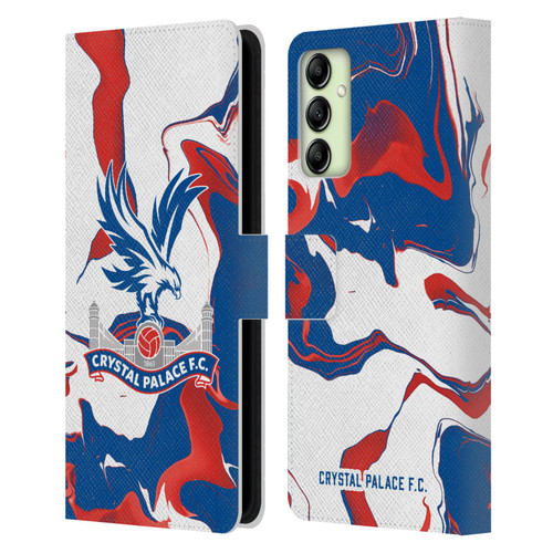 Crystal Palace FC Crest Marble Leather Book Wallet Case Cover For Samsung Galaxy A14 5G