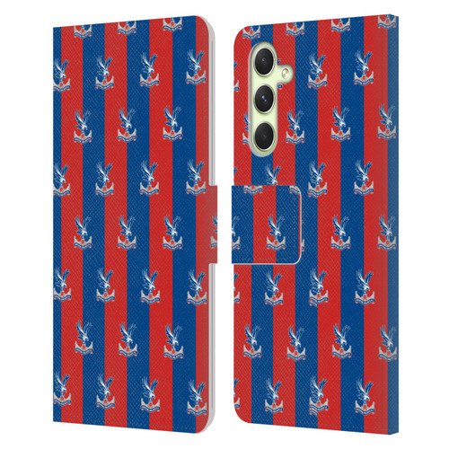 Crystal Palace FC Crest Pattern Leather Book Wallet Case Cover For Samsung Galaxy A54 5G