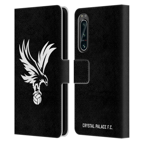 Crystal Palace FC Crest Eagle Grey Leather Book Wallet Case Cover For Sony Xperia 5 IV
