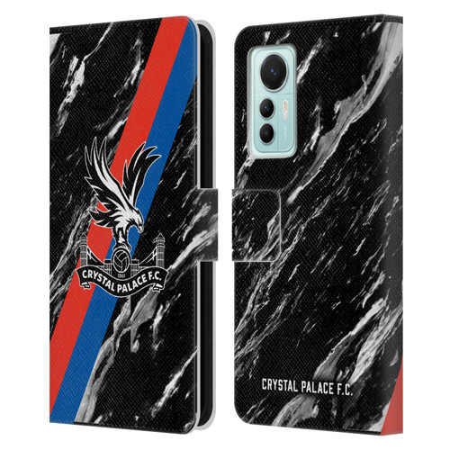 Crystal Palace FC Crest Black Marble Leather Book Wallet Case Cover For Xiaomi 12 Lite