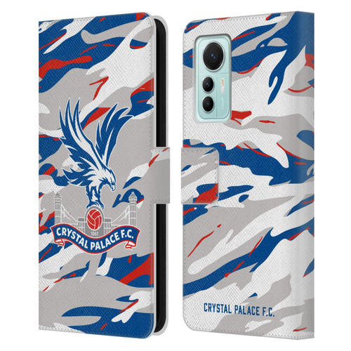 Crystal Palace FC Crest Camouflage Leather Book Wallet Case Cover For Xiaomi 12 Lite