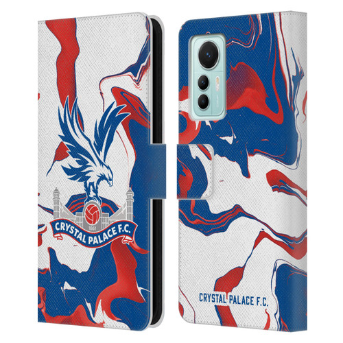 Crystal Palace FC Crest Marble Leather Book Wallet Case Cover For Xiaomi 12 Lite