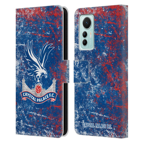Crystal Palace FC Crest Distressed Leather Book Wallet Case Cover For Xiaomi 12 Lite