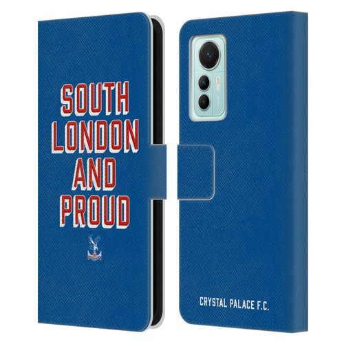 Crystal Palace FC Crest South London And Proud Leather Book Wallet Case Cover For Xiaomi 12 Lite